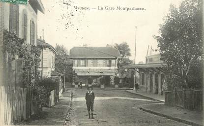 / CPA FRANCE 92 "Meudon, la gare Montparnasse"