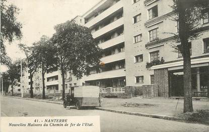 / CPA FRANCE 92 "Nanterre, nouvelles maisons du chemin de fer de l'état"