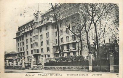 / CPA FRANCE 92 "Neuilly  sur Seine, Bld Bourdon, l'hôpital"