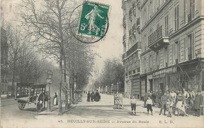 / CPA FRANCE 92 "Neuilly sur Seine, av du roule"