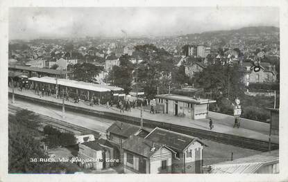 / CPSM FRANCE 92 "Rueil vue générale, la gare"