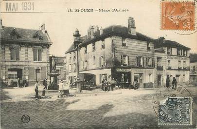 / CPA FRANCE 93 "Saint Ouen, place d'Armes"