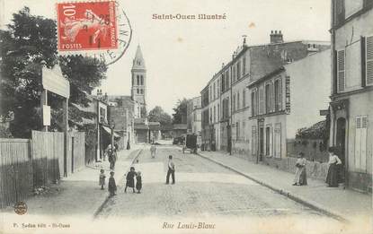 / CPA FRANCE 93 "Saint Ouen, rue Louis Blanc"