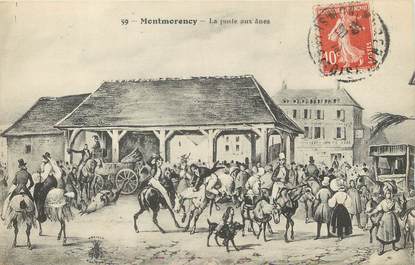 / CPA FRANCE 95 "Montmorency, la poste aux Ânes"