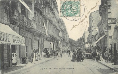 / CPA FRANCE 34 "Cette, rue Alsace Lorraine"