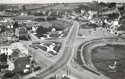 / CPSM FRANCE 22 "Binic, plage le Pomellec et route de Paimpol" 