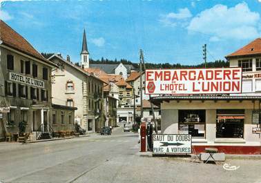 / CPSM FRANCE 25 "Villers le Lac, embarcadère et hôtel de l'Union"