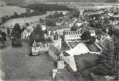 / CPSM FRANCE 28 "frazé, le château, cour intérieure et le bourg"