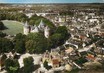 / CPSM FRANCE 35 "Combourg, vue générale aérienne et le château"