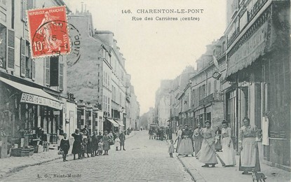 / CPA FRANCE 94 "Charenton le Pont, rue des carrières"