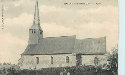 / CPA FRANCE 60 "Margny aux cerises, l'église"