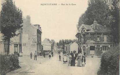 / CPA FRANCE 60 "Montataire, rue de la gare"