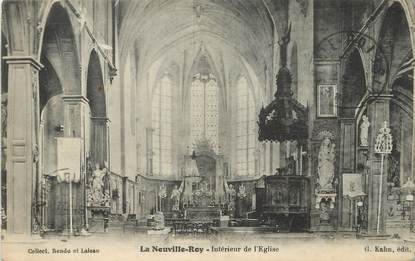 / CPA FRANCE 60 "La Neuville Roy, intérieur de l'église"