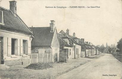 / CPA FRANCE 60 "Plessis Brion, la grande rue"