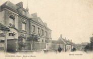 60 Oise / CPA FRANCE 60 "Ponchon, école et mairie"
