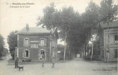 / CPA FRANCE 60 "Neuilly en Thelle, l'avenue de la gare"