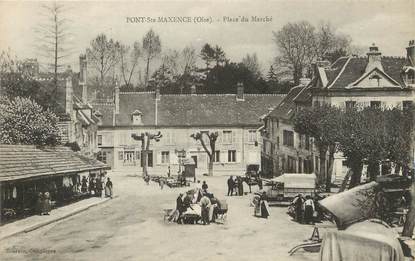 / CPA FRANCE 60 "Pont Sainte Maxence, place du marché"