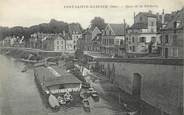 60 Oise / CPA FRANCE 60 "Pont Sainte Maxence, quai de la Pêcherie"