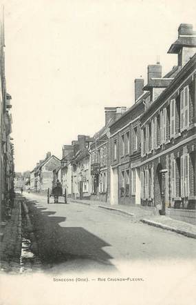 / CPA FRANCE 60 "Songeons, rue Crignon Fleury"