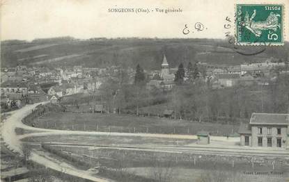 / CPA FRANCE 60 "Songeons, vue générale"