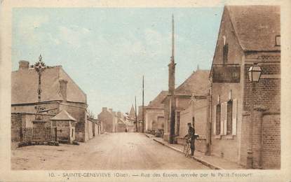 / CPA FRANCE 60 "Sainte Geneviève, rue des écoles"