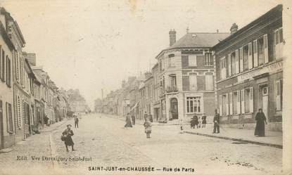 / CPA FRANCE 60 "Saint Just en chaussée, rue de Paris"