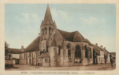 / CPA FRANCE 60 "Villers Saint Frambourg, l'église"
