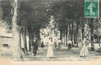 / CPA FRANCE 60 "Saint Germer de Fly, l'allée du jardin"