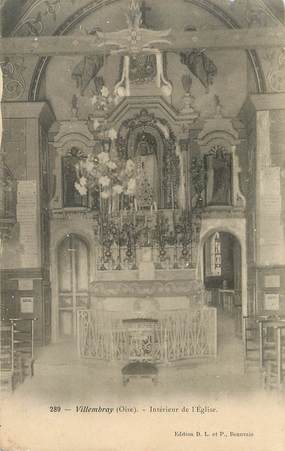 / CPA FRANCE 60 "Villembray, intérieur de l'église"