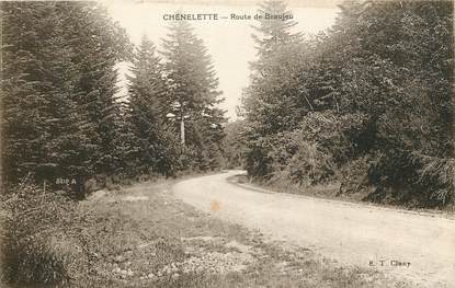 CPA FRANCE 69 "Chénelette, rte de Beaujueu"