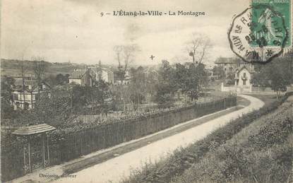 / CPA FRANCE 78 "L'étang la ville, la montagne"