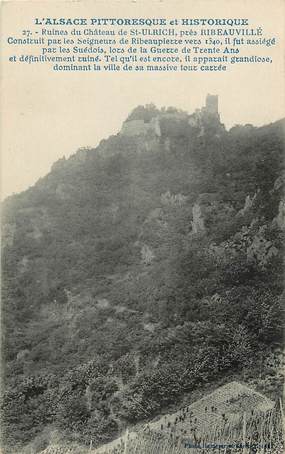 CPA FRANCE 68 "Ruines du Chateau de Saint Ulrich près Ribeauvillé"