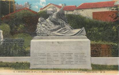/ CPA FRANCE 64 "Guethary" / MONUMENT AUX MORTS