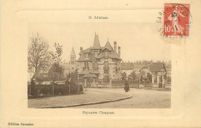 / CPA FRANCE 77 "Melun, square Chapus"