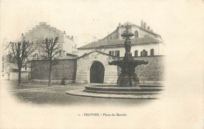 / CPA FRANCE 77 "Provins, place du marché"