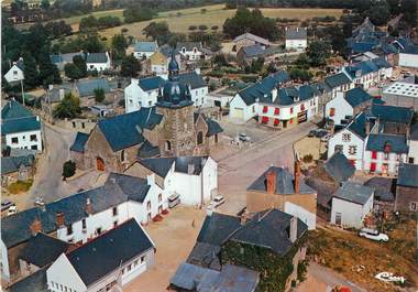 / CPSM FRANCE 63 "Lanouée, vue générale aérienne"