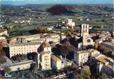 / CPSM FRANCE 04 "Forcalquier, vue générale aérienne"