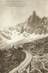 / CPA FRANCE 74 "Chamonix, aiguille du Dru et chemin de fer du Montenvers"