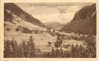 / CPA FRANCE 74 "Montriond le Lac, la Glière"