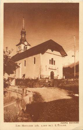 / CPA FRANCE 74 "Les Houches, l'église"