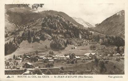 / CPA FRANCE 74 "Saint Jean d'Aulph route du col des Gets"