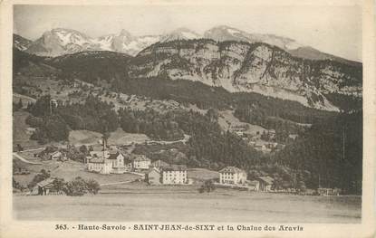 / CPA FRANCE 74 "Saint Jean de Sixt et la chaine des Aravis"