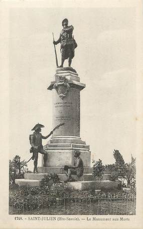 / CPA FRANCE 74 "Saint Julien" / MONUMENT AUX MORTS