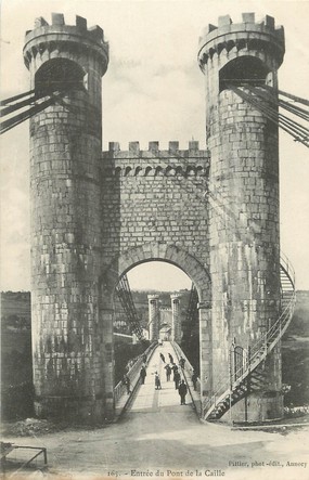 / CPA FRANCE 74 "Entrée du Pont de la Caille "
