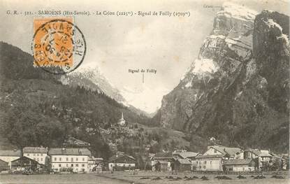 / CPA FRANCE 74 "Samoëns, le Criou, Signal de Foilly"