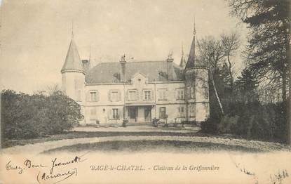 / CPA FRANCE 01 "Bagé le Chatel, château de la Griffonnière"