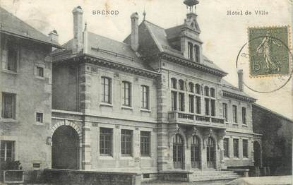 / CPA FRANCE 01 "Brénod, hôtel de ville"