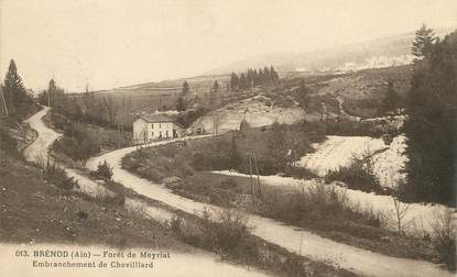 / CPA FRANCE 01 "Brénod, forêt de Meyriat"