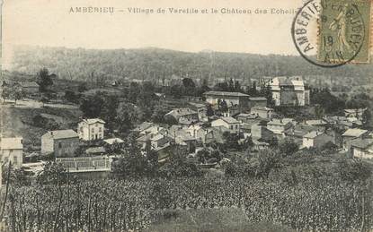 / CPA FRANCE 01 "Ambérieu, village de Vareille et le château des Echelles "