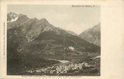 CPA FRANCE 05 "Monetier les Bains, dans le fond, Col d'Arsine"